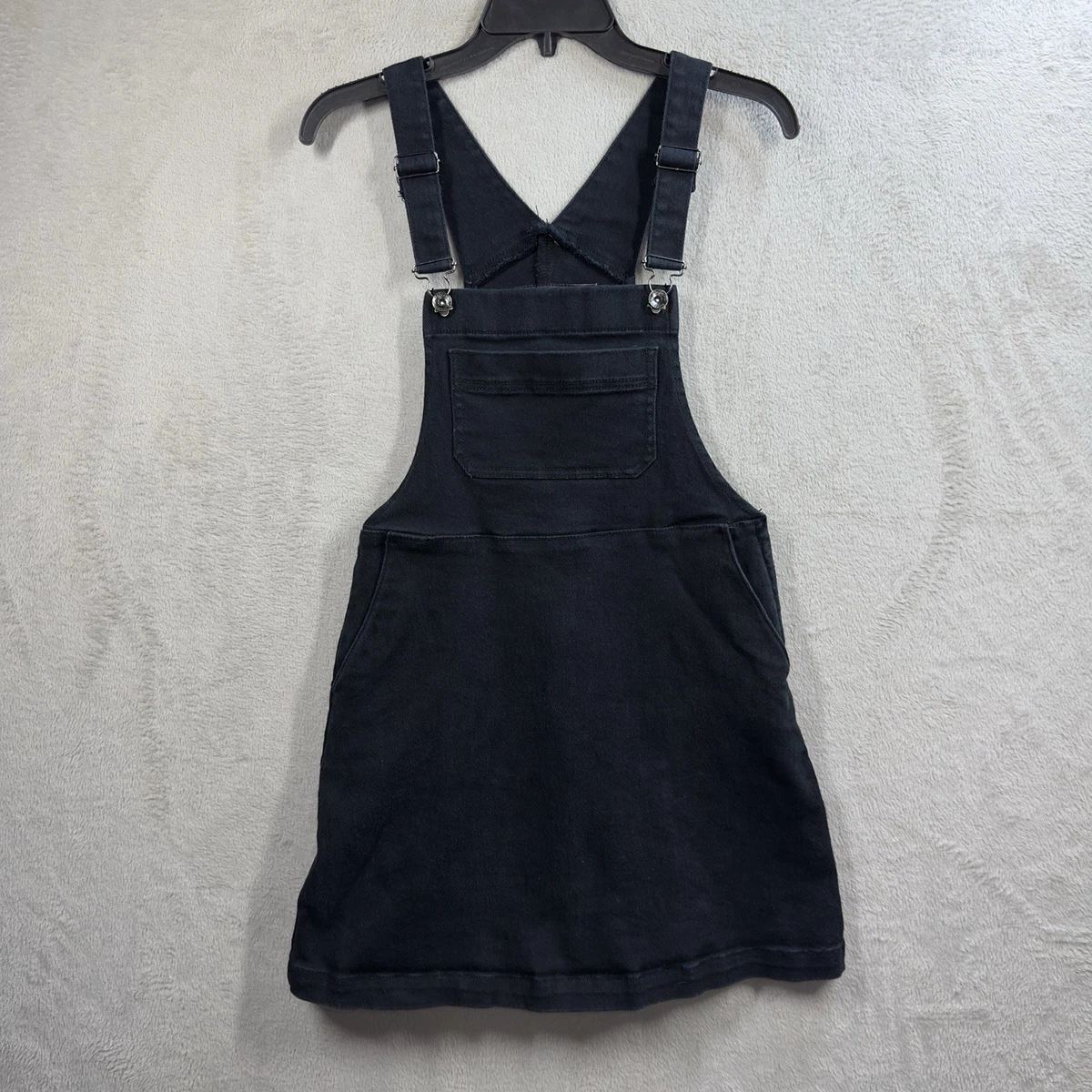Denim Dresses Black Overall Dress for sale | eBay