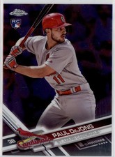 2017 Paul DeJong Topps Chrome     RC     #HMT42 (21C382) $6 MAX SHIP