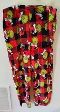 The Grinch Dr. Seuss Pockets Lounge Fleece Pajama Pants Bottoms Mens Size XXL