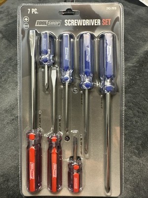 Tool Shop 7 Piece Screwdriver Set Phillips & Flat Head Brand NEW