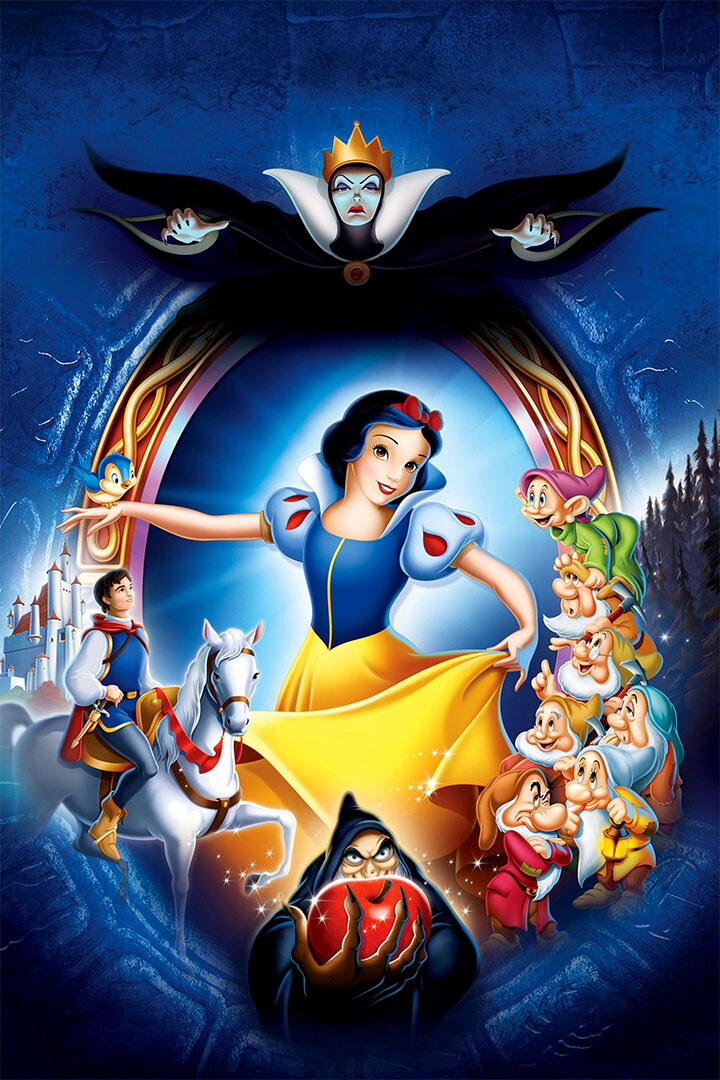 Snow White Animation Movie Print Wall Art Home Decor - POSTER