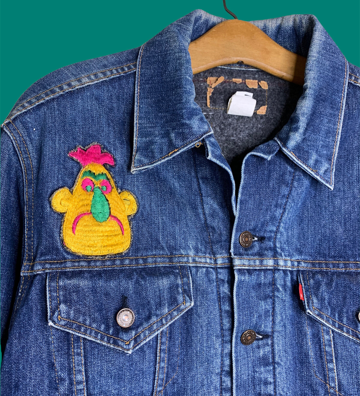 Vintage Levi’s 80s Denim Trucker Jacket Blanket Lined… Gem