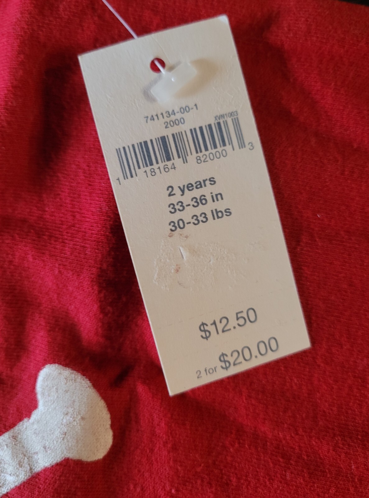 NWT Gap Kids Summer Red T-Shirt Size 2 Years image 3