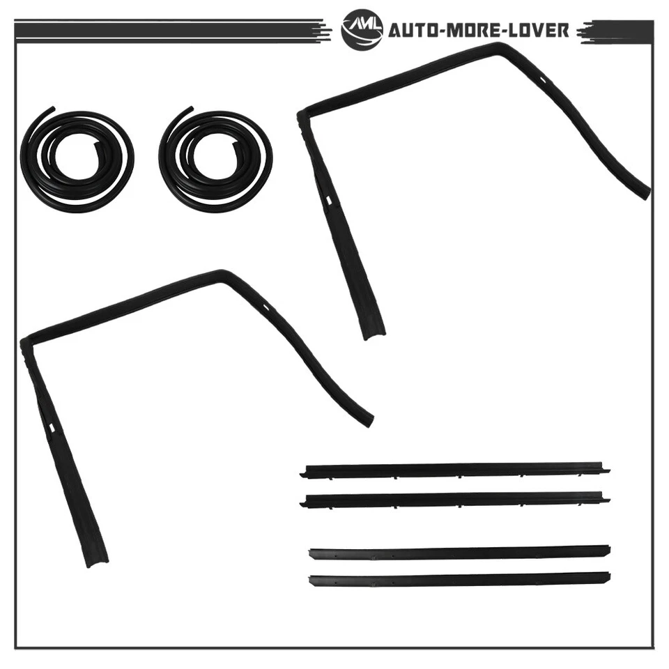 Juego de sellos de resistencia a la intemperie para camioneta Chevy GMC 1983-1994 puerta de goma completa Foto 4 de 4