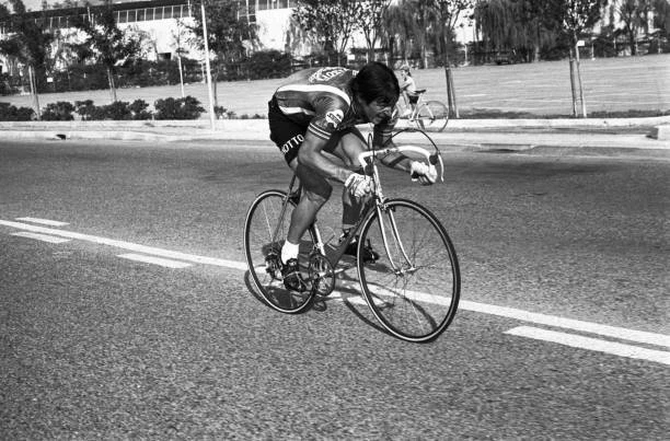 Cyclist Francesco Moser at the Grand Prix des Nations September 1 Old Photo eBay