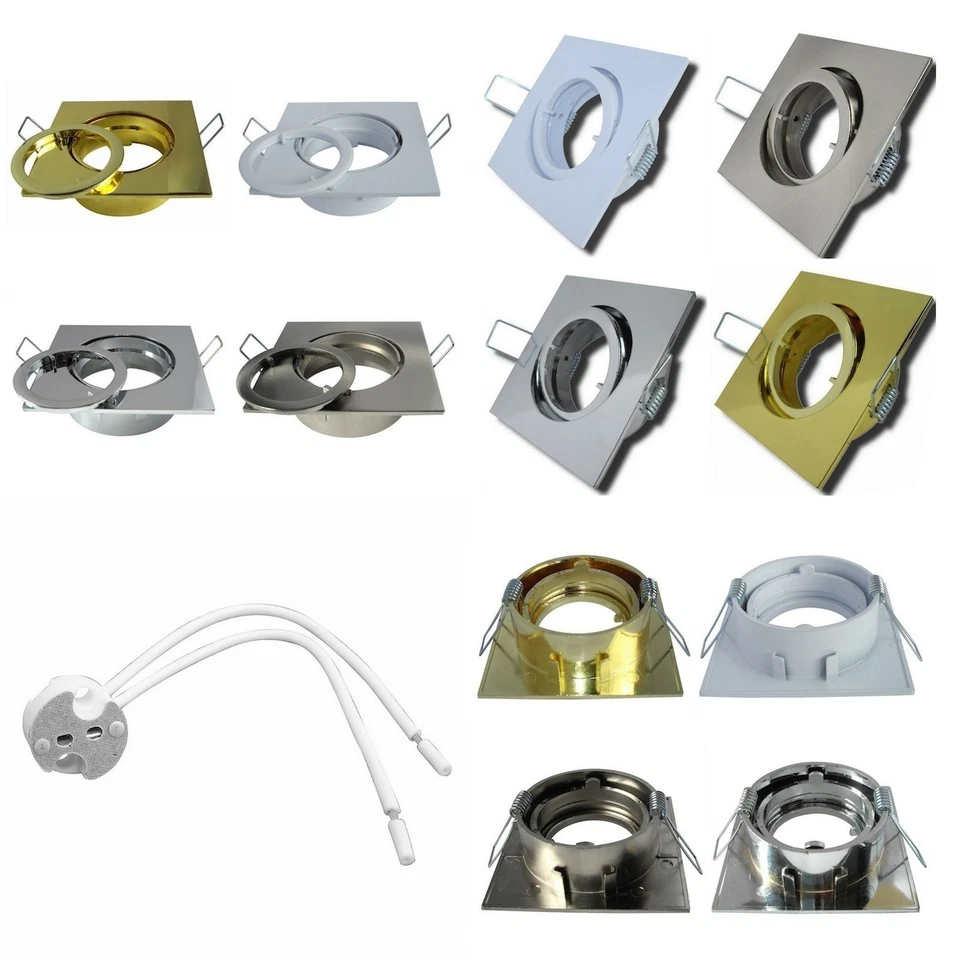 Einbaurahmen Dario quadratisch MR16 12 V schwenkbar 82×82 mm ohne Leuchtmittel - Bild 4 von 4