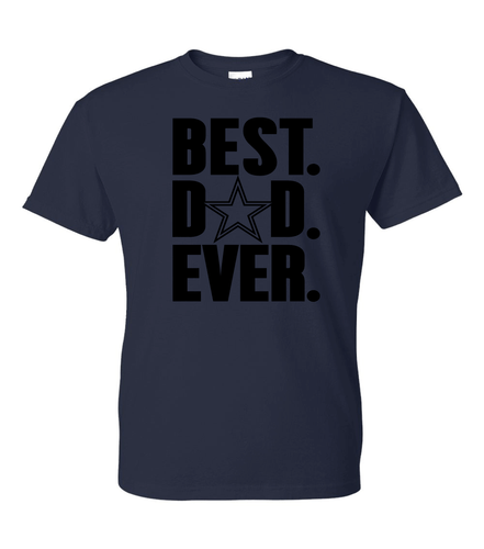 T-Shirt Dallas Cowboys Best Dad Ever Spieltag - alle Design Farboptionen (S-5XL) - Bild 7 von 25