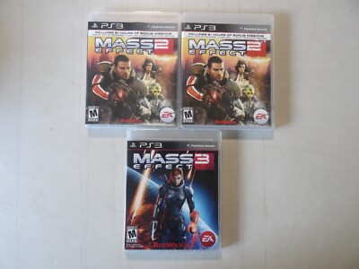 LOT OF 3 + Mass Effect 1 & Mass Effect 2 PS3 PlayStation 3 GAMES CIB TESTED