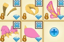 Animal Jam Classic AJ AJC Rosy Maple Moth Wings 5-Item Bundle (Read Description)