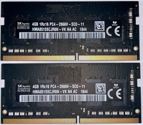 Lot of 4 - SK hynix 32GB DDR4 2Rx4 PC4-2933Y-RB2-12 (HMA84GR7JJR4N