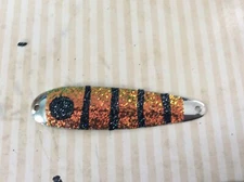 High Percentage Salmon Trolling Spoon With Hyper Vis Tape Not Paint 3 3/4”