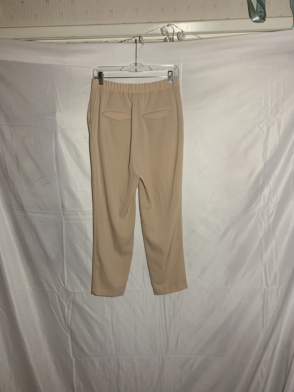 Zara Basic Collection Beige Ankle Pants Size Small - image 2