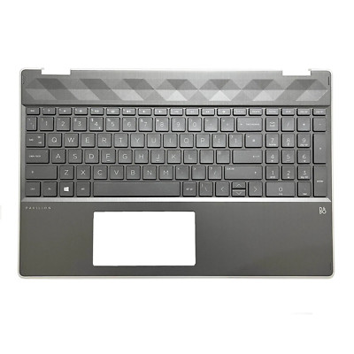 New For HP Pavilion 15 X360 15-DQ TPN-W140 Palmrest Backlit Keyboard L51363-001