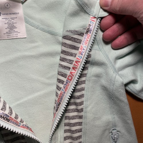 Ivivva by Lululemon Perfect Your Practice Full Zip Activewear Jacket - Girl's 4 - Picture 7 of 8