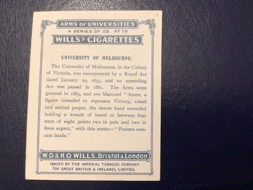 Arms of Universities (1923) Wills Cigarette Cards - Select the Cards you Require - Picture 7 of 11