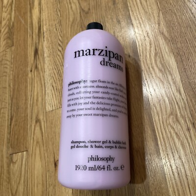 Philosophy MARZIPAN DREAMS 3in1 Shampoo Bubble Bath SHOWER GEL 64oz JUMBO!!!
