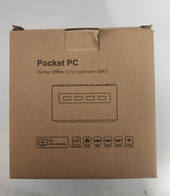 SPARKFLY 4-Bay NAS Mini PC w/ Dual 2.5GbE i226-v LAN Ports, 12 Gen N100, Black, Barebone