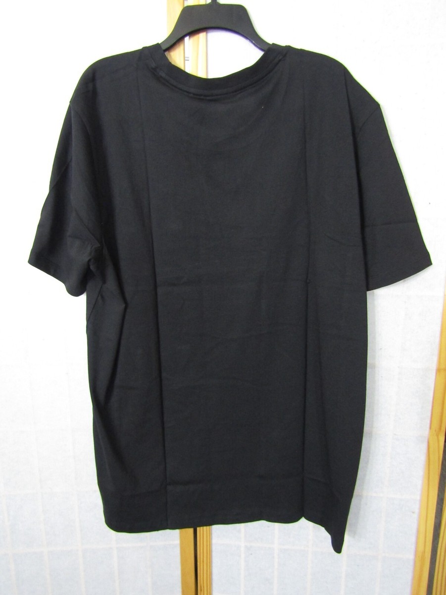 【送料&関税込】Hugo Boss T-shirt With Logo HUGO - Cotton T-shirt with graphic logo print - Black