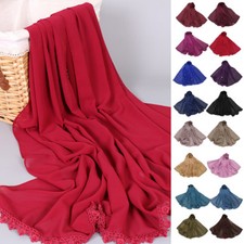 Muslim Women Scarf Shawl Wrap Long Headscarf Hijab Scarves Islamic Stoles Wraps