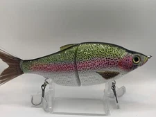 TYG Trout Glide bait swimbait custom 5.5 inch Rainbow Meal NEW