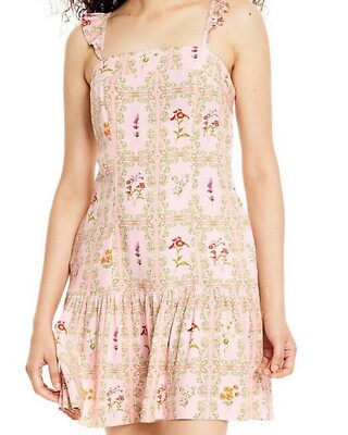agua by agua bendita pink dress Logan Mini Dress