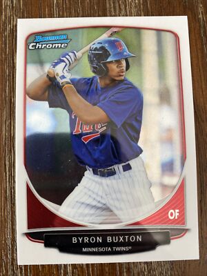 2013 Bowman Chrome Prospects 1st Byron Buxton Rookie Minnesota Twins #BCP1