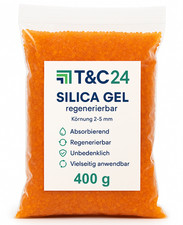 400g Silica Gel Orange Trockenmittel Indikator gr&uuml;n regenerierbar Entfeuchter