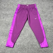 Nike Therma-Fit Pants Large Purple Zip Pockets Running Track DD6472-503 Mens