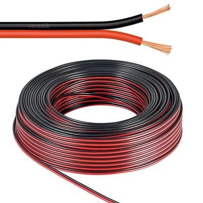 100m Lautsprecherkabel 2x2.5 mm² Litze Boxen Kabel Zwillingslitze Anlage 2 x 2.5