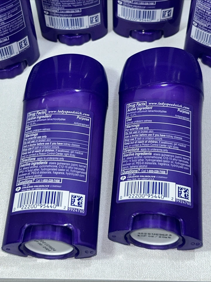 6 novos desodorantes antitranspirantes em pó Lady Speed Stick fresco invisível seco - Imagem 4 de 4