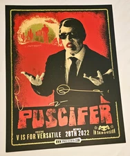 Puscifer Band Signed Poster Foil Dick Merkin V is for Versatile 10/28/22 NM #F19