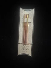 Anthropologie Ink Pen Jot It Down  Set 2 Piece Rosegold Nos