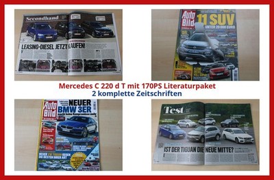 Mercedes C 220 d T mit 170PS Literaturpaket - 2 komplette Zeitschriften