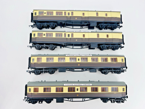 Juego en caja Mainline calibre OO GWR Centenary Coaches 6659 x2 y 4575 x2 | Condition: Used