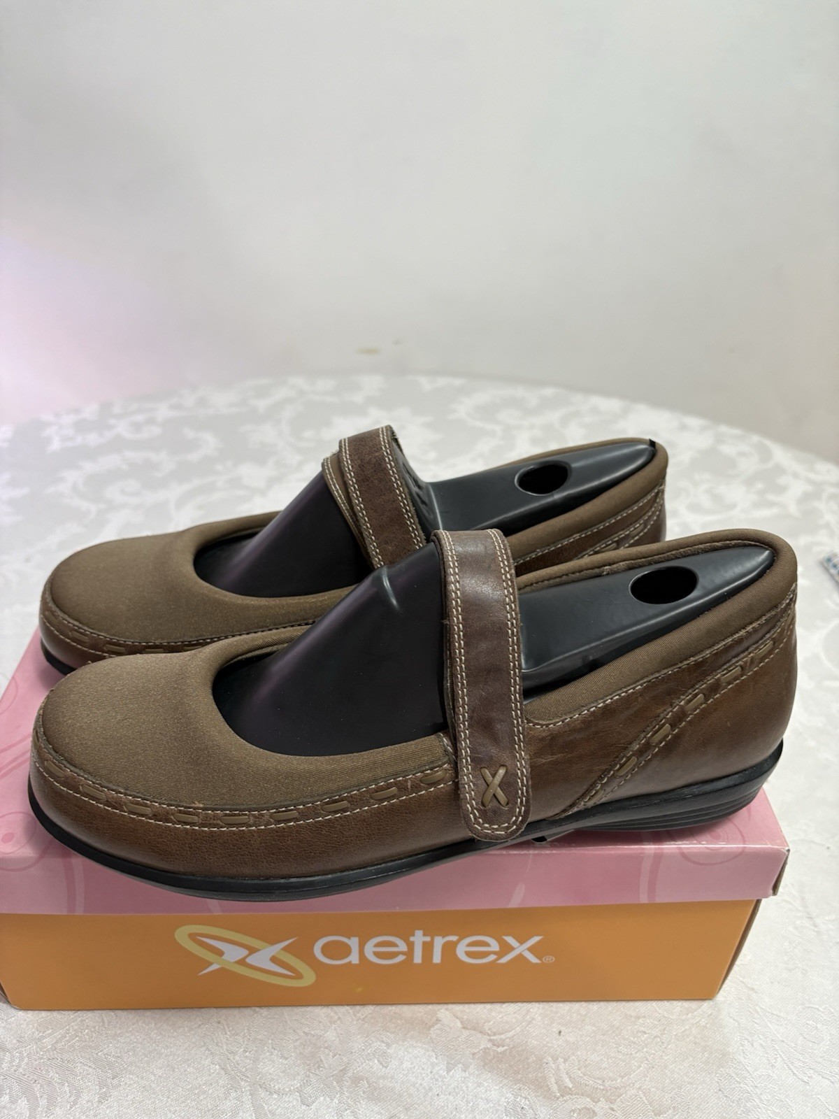 Aetrex Berries Mary Jane Women’s Shoes Brown Size 8.5 US/ 40/EU/6.5 UK New