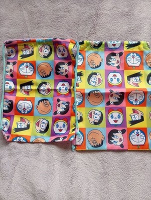Doraemon Drawstring Bag Set of 2 Polyester Lightweight Character Goods