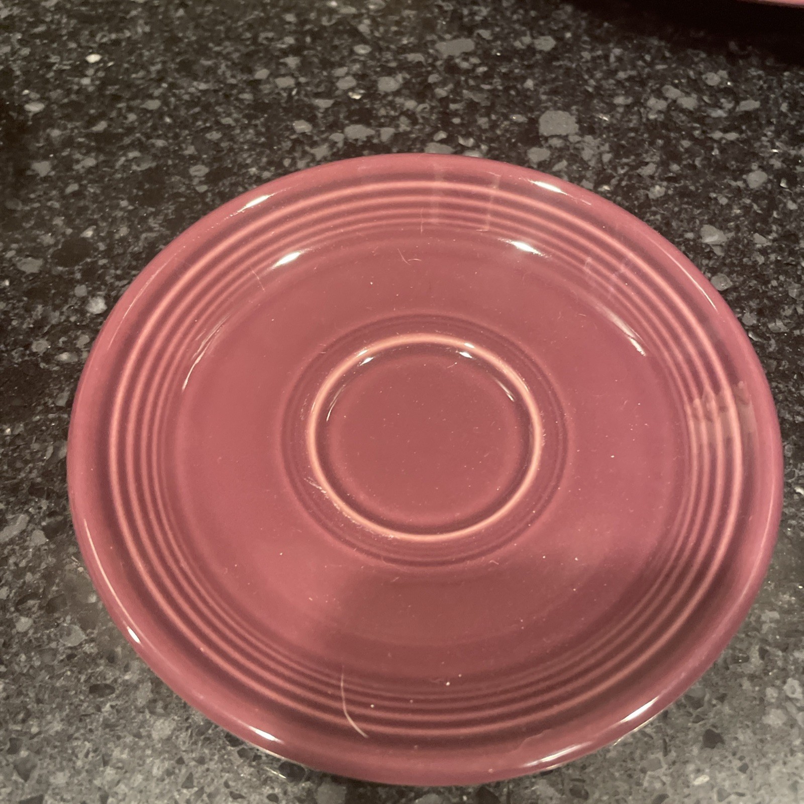 Retired Mulberry Purple Fiesta Ware 6 Piece Place Setting Plate Bowl Cup Dish A