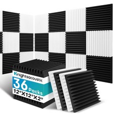 36 Pack Sound Proof Foam Panels for Walls, 2 X 12 X 12 Inches Acoustic Foam P...