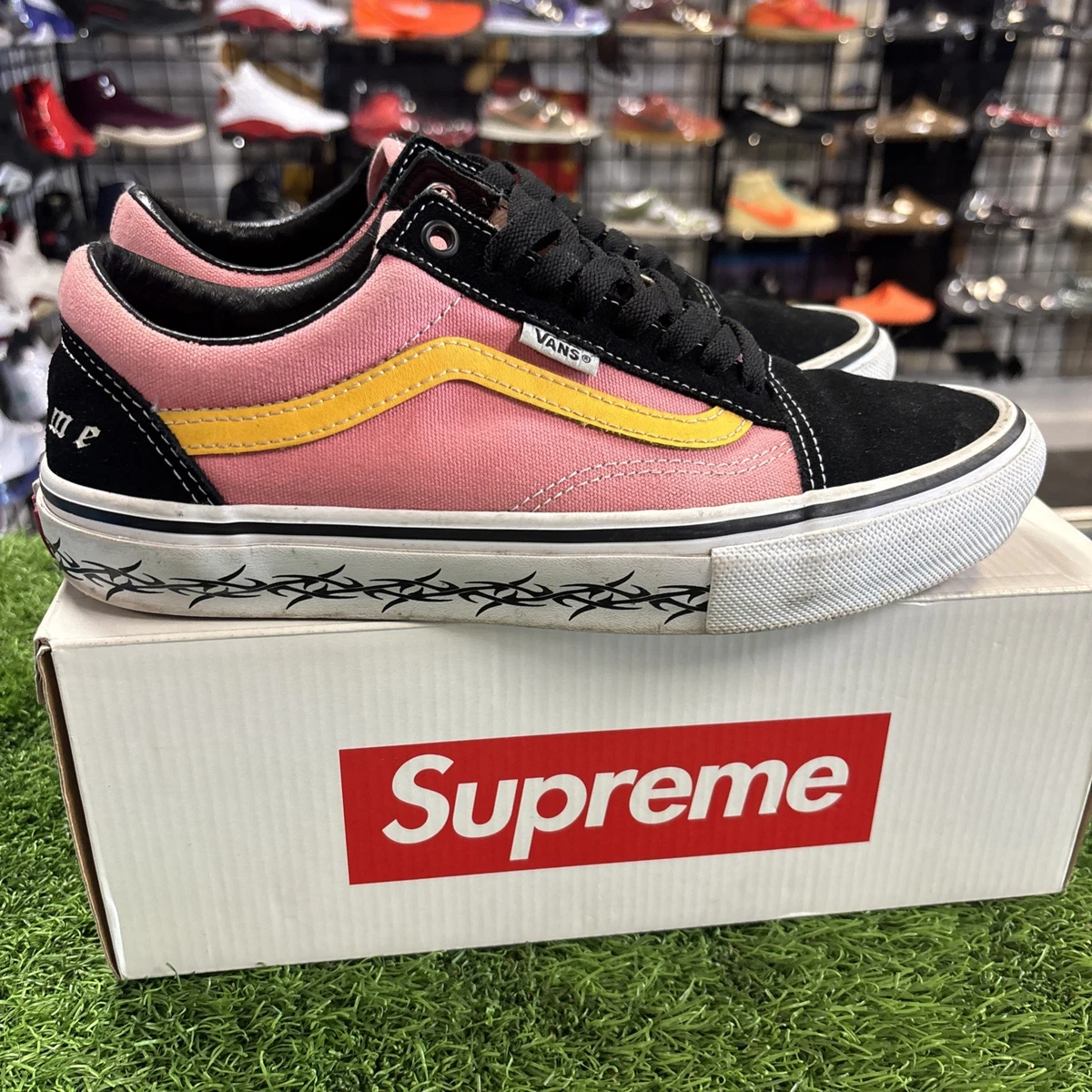 Supreme x Vans Old Skool Barbed Wire - Pink for sale | eBay