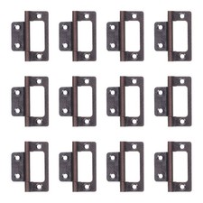 12 Pcs Slow Closing Stainless Steel Hinges For Kitchen Wardrobe Cabinets