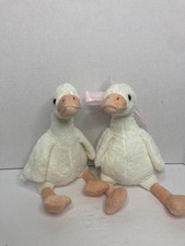Stuffed Animal - White - Long Neck Goose Plush 2 Pack
