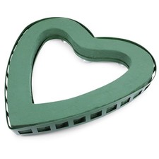 Heart-Shaped Floral Foam Cage with Suction Cup for Wedding Party Decorations
