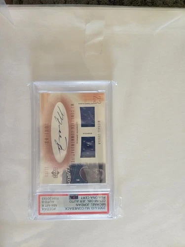 2001-2002 Michael Jordan Mj Comeback Commerative Dual Jersey Auto POP 1