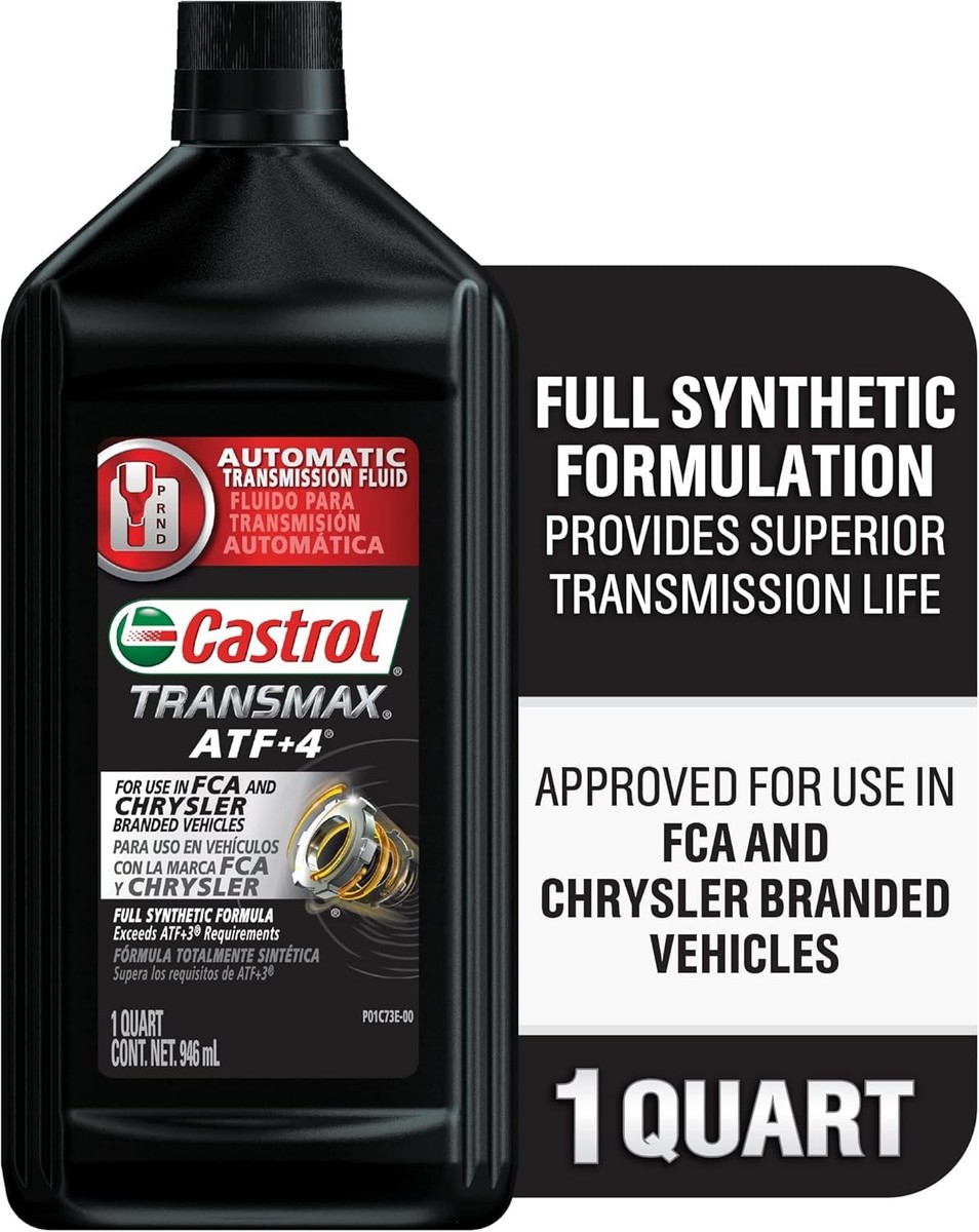 Castrol Transmax ATF+4 Automatic Transmission Fluid, 1 Quart, Pack