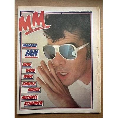 IAN DURY MELODY MAKER MAGAZINE SEPTEMBER 19 1981 - IAN DURY COVER + FEATURE INSI