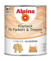 Alpina Klarlack FüR Parkett & Treppen GläNzend, Farblos, 0,75 L