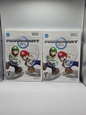 Mario Kart Wii (Nintendo Wii, 2012) - Set Of 2 Game Cases & Manuals (No Discs)