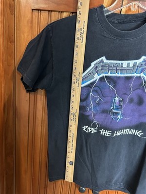 Vintage Metallica Ride The Lightning *Glows* Shirt Men Size L