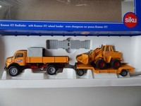 Siku 4117 Mb Oltimer Lkw Ladef. + Tieflader + Kramer Radlader Baustelle 1:50 Neu
