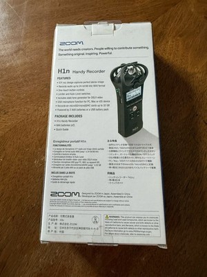 Zoom H1n Portable Handy Recorder with Microphone - Black for sale